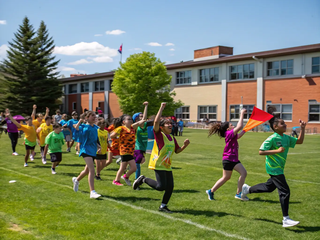 An image of children from diverse backgrounds participating in a U.S.E.P sports event, highlighting the organization's commitment to inclusion and diversity.